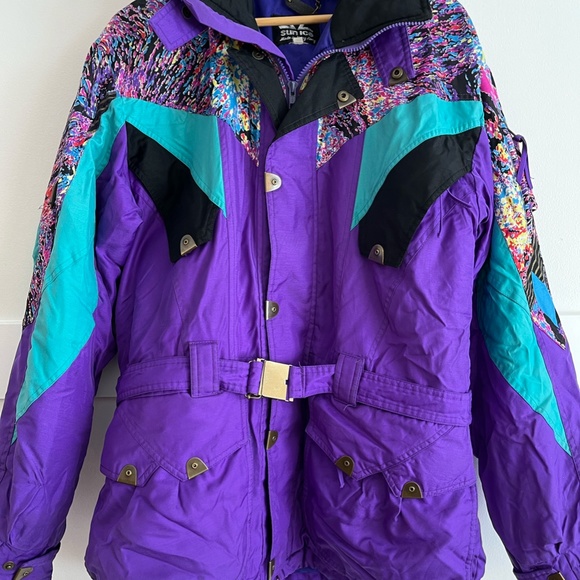 Vintage 80s Sun Ice Women's Ski Jacket Retro Winter Coat - Picture 2 of 7